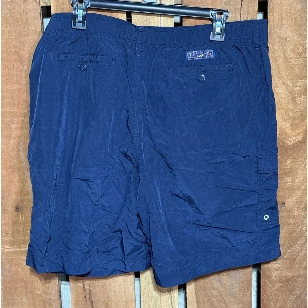 Kahala Men’s Nylon Navy Blue Shorts Size XL